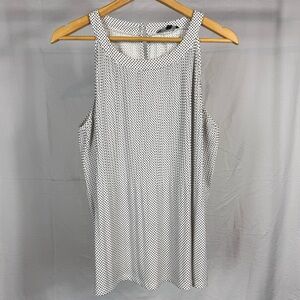 Polka Dot Sleeveless Top• size XL